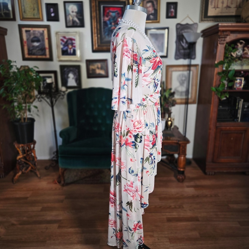 LIFE Love is for Eternity Floral Print High Low Boho Fairy Dress Women's M - Picture 3 of 7